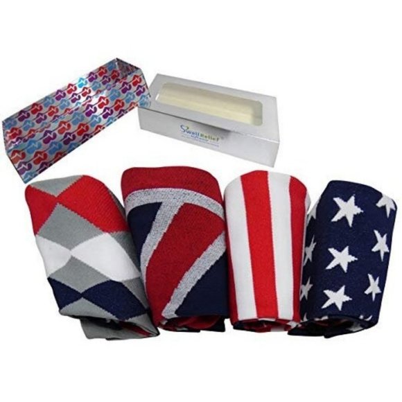 4 Pair S/M All American Flag & Novelty Moderate/Me - Picture 3 of 9
